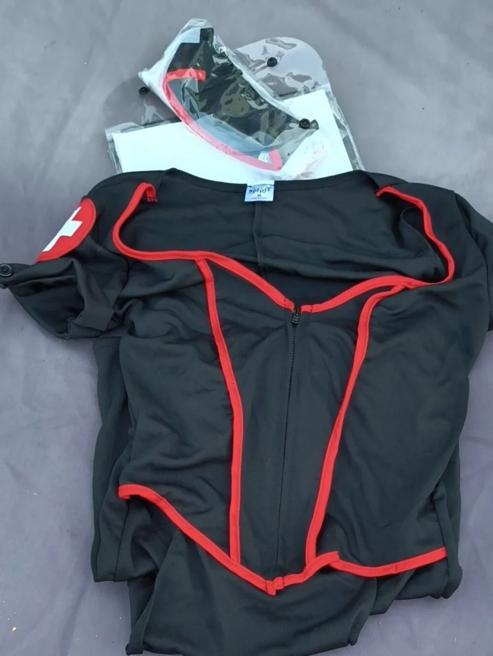 Spirit Cardiac Arrest Adult Hat & Dress Costume - Size Medium 8-10 Womens